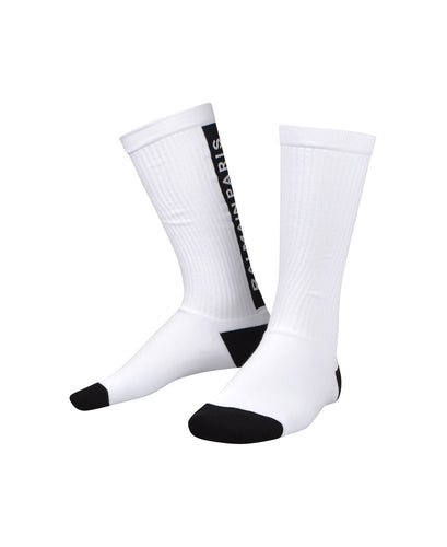 Balmain - Knee Sock Balmain Logo on Back - 099037 - BRV125090 - White