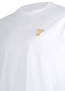 Versace Collection - Classic Long Sleeve Iconic Half Medusa T-Shirt - 097001 - V800491R - White Gold