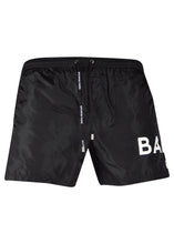 Balmain-  Large Contrast Logo on Leg Swim shorts - 100164 - BWB640080- Black