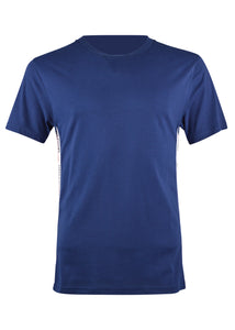 Moschino - Crewneck Tape Detail On Side T-Shirt - 200064 - Navy