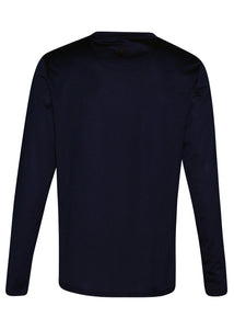 Balmain - Long Sleeve Embroidered Balmain Paris on Chest - 100161 - Navy