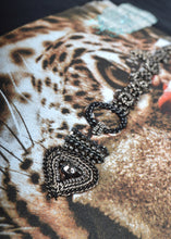RH45 - MACKENZIE Embellished Leopard Tee - 099411 - Black