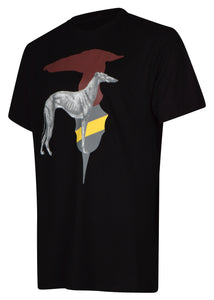 Trussardi-Short Sleeve T Shirt new graphic reworking of the iconic Trussardi Levriero detail- 100328 -Black
