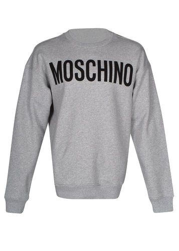 Moschino - Classic Block Logo Crew Neck Sweatshirt - 200465 - Grey