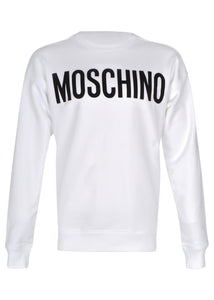 Moschino - Classic Block Logo Crew Neck Sweatshirt - 100005 - White