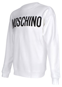 Moschino - Classic Block Logo Crew Neck Sweatshirt - 100005 - White