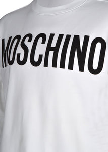 Moschino - Classic Block Logo Crew Neck Sweatshirt - 100005 - White
