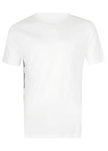 Moschino - Crewneck T-Shirt Multi Colour Tape Side Seams - 200064 - White