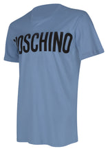 Moschino - Crew Neck T-Shirt Classic Block Moschino Logo Chest - 300012 -  Blue 2281