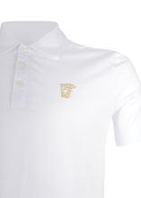 Versace Collection - Short Sleeve Classic Iconic Half Medusa Polo Shirt - 095011 - V800708 - White Gold