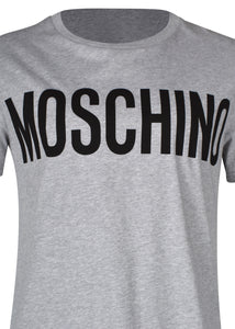 Moschino - Crewneck T-Shirt Classic Block Moschino Logo Chest - 100019 - J07057040 - Grey