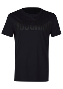 Moschino - Crewneck T-Shirt Classic Block Moschino Logo Chest - 300012 - Navy