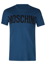 Moschino - Crew Neck Tshirt Classic Block Moschino Logo Chest - 300012 - Blue 1310