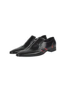 Jeffery West - Slip On Brogue - 100292 - Black