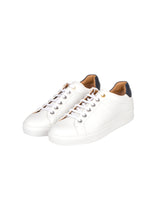 Paul & Shark - Trainer Leather Upper Cup Tennis Style Lace Up - 099417 - White