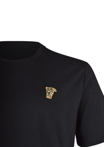 Versace Collection - Classic Iconic Half Medusa Short Sleeve T-Shirt - 097000 - V800683R - Black Gold