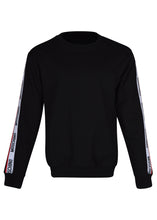 Moschino - Crewneck Tape Sleeve Detail Sweatshirt - 200007 - Black