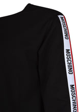 Moschino - Crewneck Tape Sleeve Detail Sweatshirt - 200007 - Black