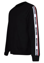 Moschino - Crewneck Tape Sleeve Detail Sweatshirt - 200007 - Black