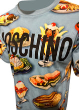 Moschino Couture - Vintage Fast Food Allover Print T-Shirt - 300051 - Sky