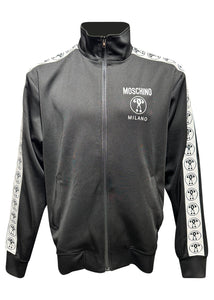 Moschino Couture - Moschino Question Mark Jacquard Tape Detail Tracksuit - 300003 - Black