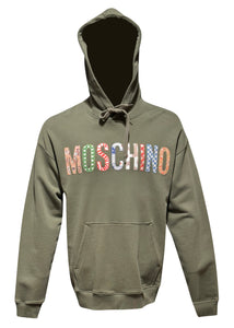 Moschino Couture - Moschino Patchwork Logo Hoodie - 400021 - Khaki