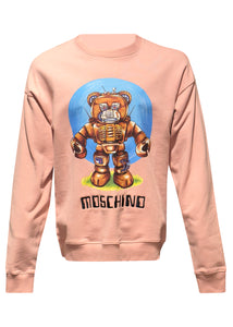 Moschino Couture - Crewneck Moschino Space Bear Sweatshirt - 400022 - Pink