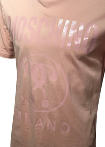 Moschino Couture - Moschino Milano Tonal Question Mark Logo T-Shirt - 400008 - Pink