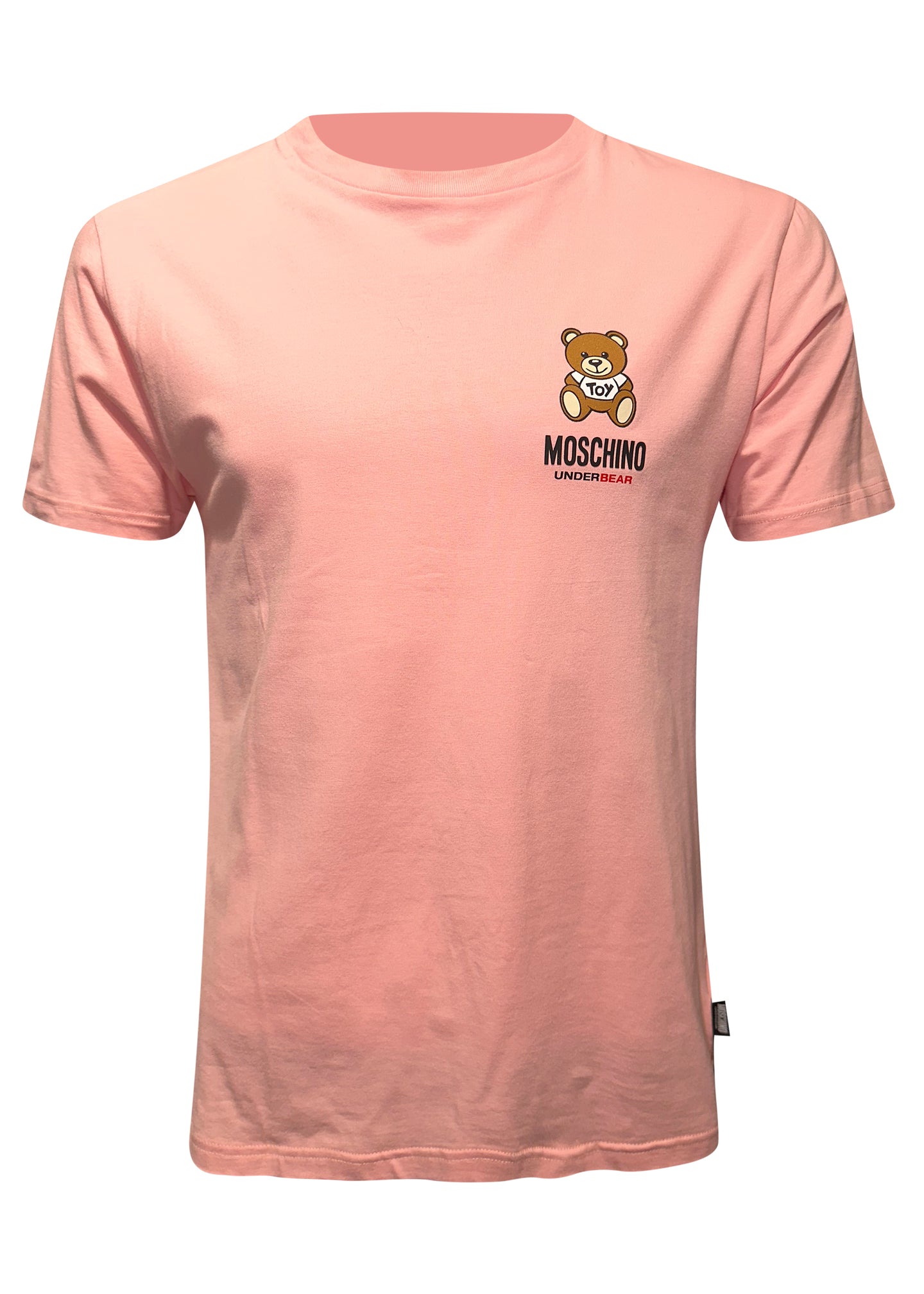 Moschino Track - Moschino Underbear Crewneck T-Shirt - 400178 - Pink