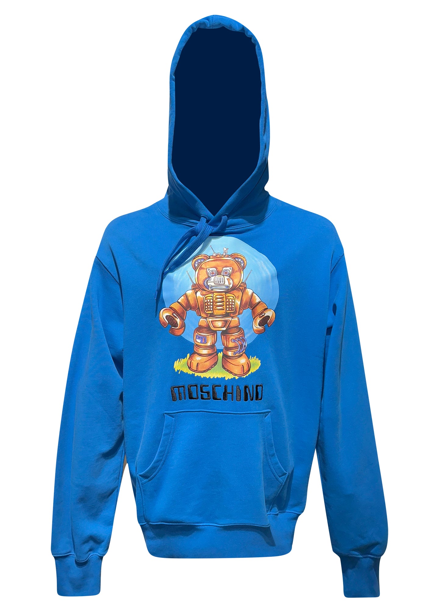 Moschino Couture - Moschino Space Bear Overhead Hoodie - 400019 - Blue