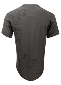 RH45 - Skull Chain Print T-Shirt - 098424 - Black