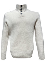 Paul & Shark - High Neck Buttons Knitted Jumper - 400210 - Ecru