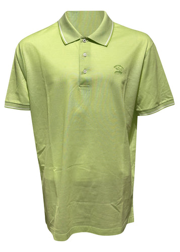Paul & Shark - Classic Oxford Tipping Polo Shirt - 300090 - Lime Green