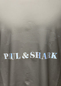 Paul & Shark - Crewneck Shark Print 3M Detail T-Shirt - 300091 - White