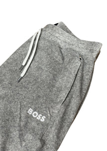 Boss - Velour Zip Thru Tracksuit - 400369 - Silver Grey