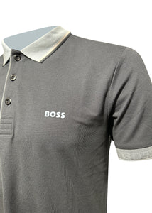 Boss - Paulie Contrast Collar polo Shirt - 300673 - Navy Sky