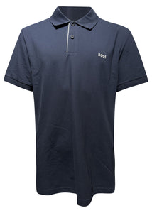 Boss - Detail Panel Side Polo Shirt - 400528 - Navy