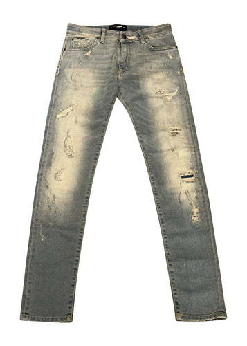 Represent - Rips And Repair Skinny Jeans - 098131 - Blue