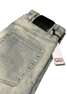 Represent - Rips And Repair Skinny Jeans - 098131 - Blue