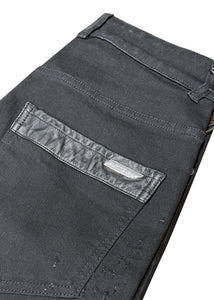 RH45 - Rips Snake Patch Details Jeans - 300292 - Black