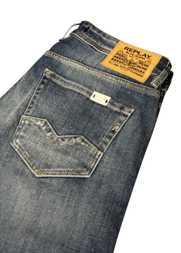 Replay - Rocco 5 Pocket Loose Fit Jeans - 200545 - Denim