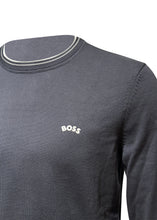 Boss - Classic Crewneck Small Boss Logo Knitted Sweater - 300198 - Navy