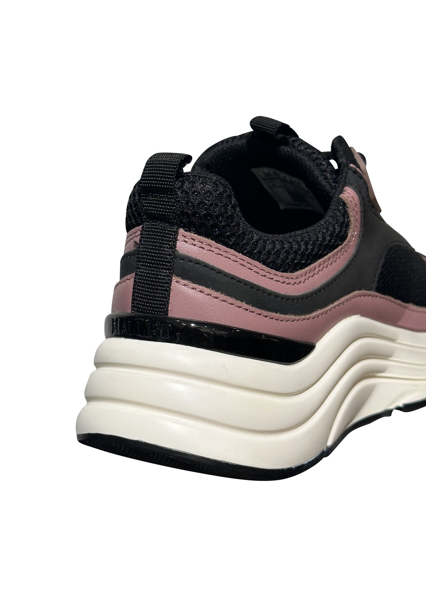 Mallet Womens Cyrus Chunky Sole Trainer 300325 Black Pink
