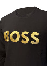 Boss - Big Boss Gold Logo Crewneck Sweatshirt - 400488 - Black Gold