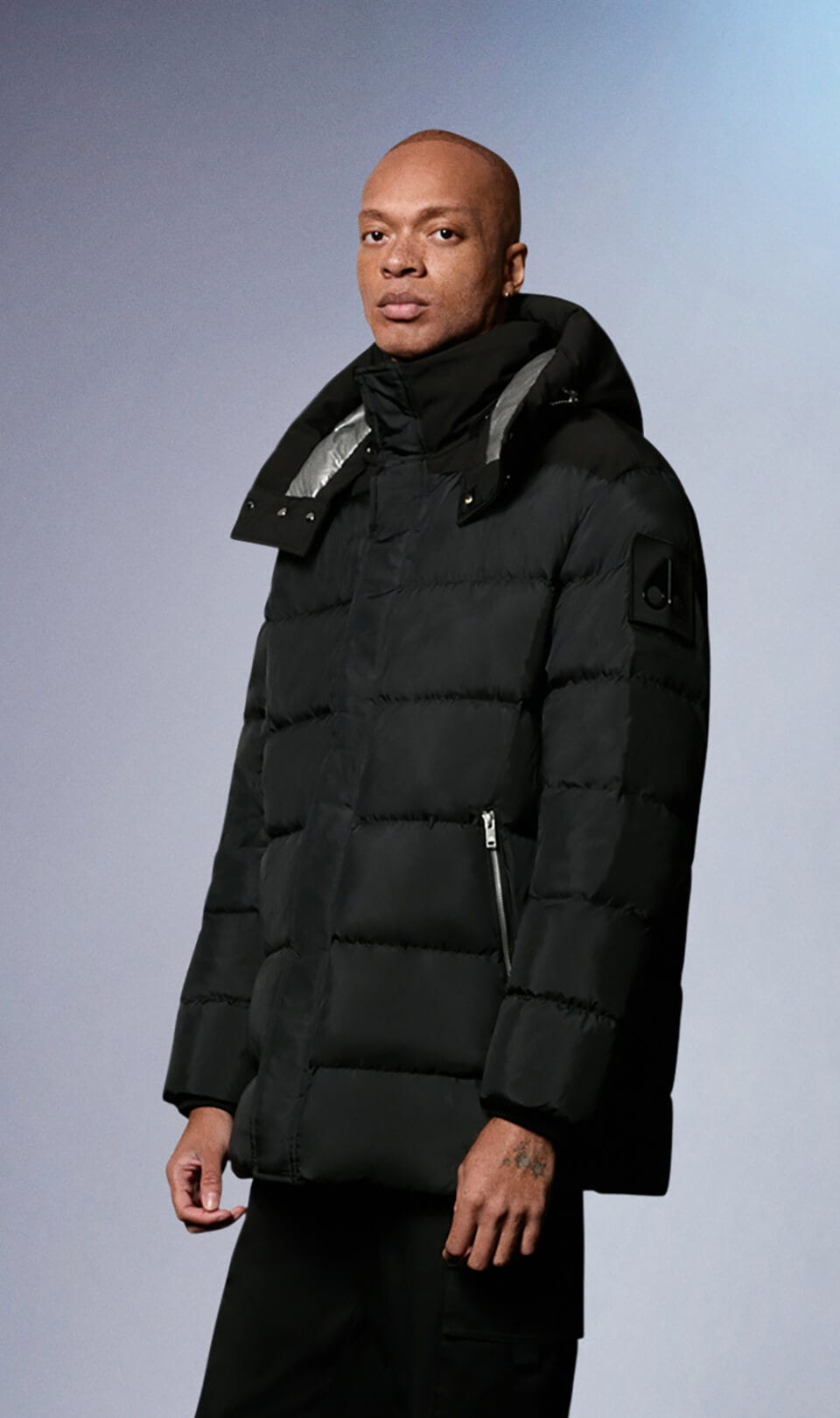 Black moose knuckle coat best sale