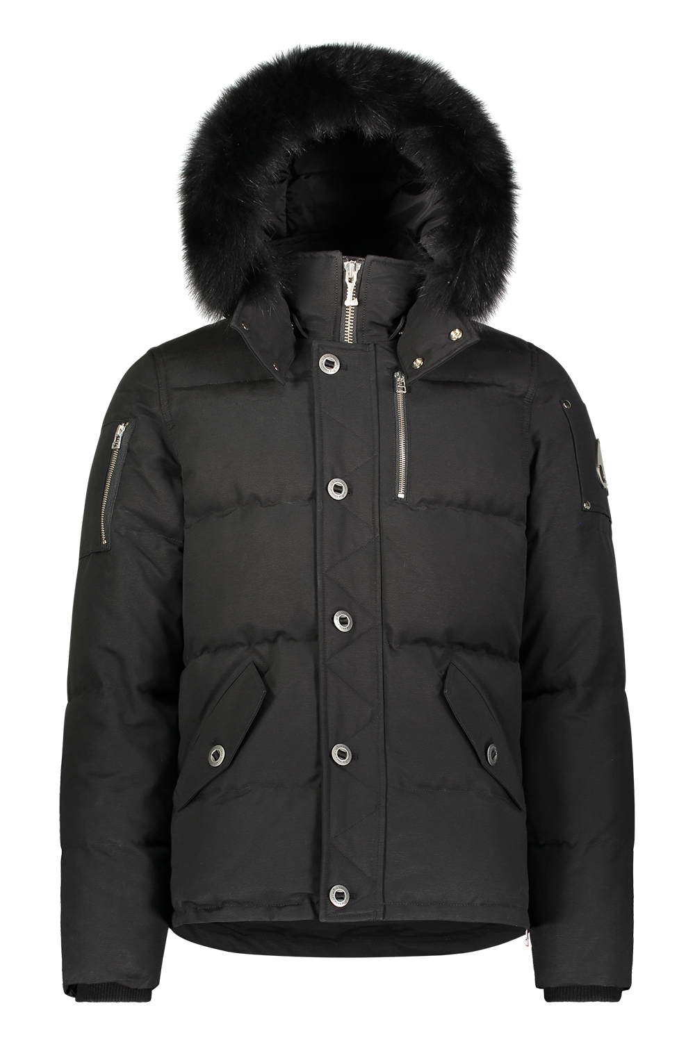 Moose Knuckles - 3Q Fur Hooded Parka - 100327 - Black Black