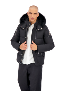 Moose Knuckles - 3Q Fur Hooded Parka - 100327 - Black Black